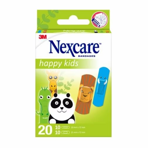 CEROTTI NEXCARE KIDS PLASTERS ANIMALS 20 PEZZI ASSORTITI - doctorpill.it