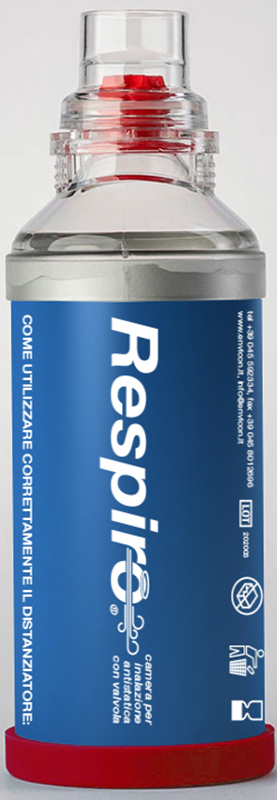 DISTANZIATORE RESPIRO CAMERA PER INALAZIONE ANTISTATICA CON VALVOLA RESPIRO - doctorpill.it