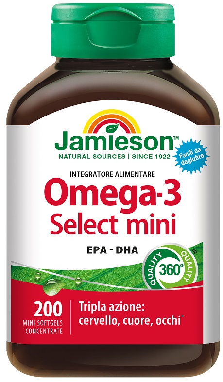 JAMIESON OMEGA 3 SELECT MINI 200 PERLE - doctorpill.it