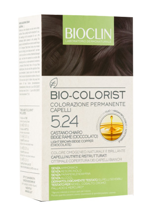 BIOCLIN BIO COLORIST 5,24 CASTANO CHIARO BEIGE RAME CIOCCOLATO - doctorpill.it
