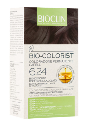BIOCLIN BIO COLORIST 6,24 BIONDO SCURO BEIGE RAME - doctorpill.it
