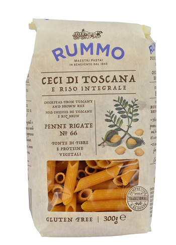 RUMMO PENNE RIGATE N 66 CECI DI TOSCANA E RISO INTEGRALE 300 G - doctorpill.it