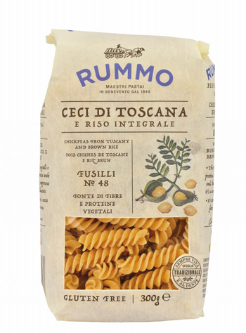 RUMMO FUSILLI N 48 CECI DI TOSCANA E RISO INTEGRALE 300 G - doctorpill.it