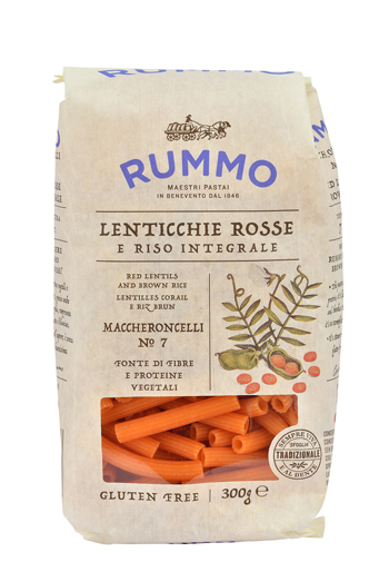 RUMMO MACCHERONCELLI N 7 LENTICCHIE ROSSE E RISO INTEGRALE 300 G - doctorpill.it