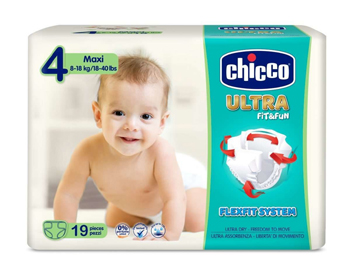CHICCO PANNOLINO ULTRA CHICCHO MAXI 19 X 10 - doctorpill.it