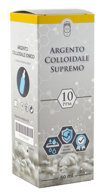 ARGENTO COLLOIDALE SUPREMO 10PPM CERTIFICATO CON CONTAGOCCE 50 ML - doctorpill.it