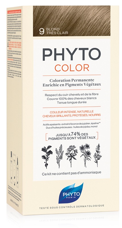 PHYTOCOLOR 9 BIONDO CHIARISS 1 LATTE + 1 CREMA + 1 MASCHERA + 1 PAIO DI GUANTI - doctorpill.it