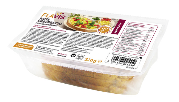 FLAVIS PANE CASERECCIO PANE APROTEICO A FETTE 220 G - doctorpill.it