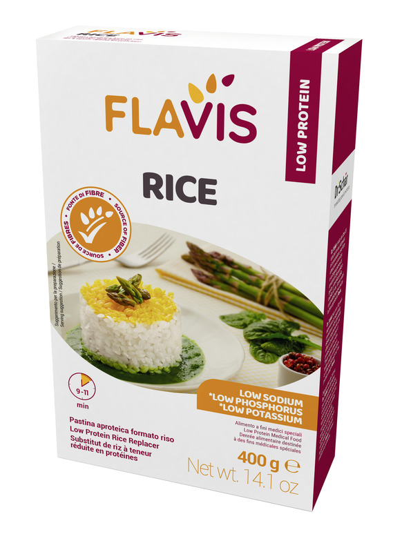FLAVIS RICE PASTINA APROTEICA FORMATO RISO 400 G - doctorpill.it