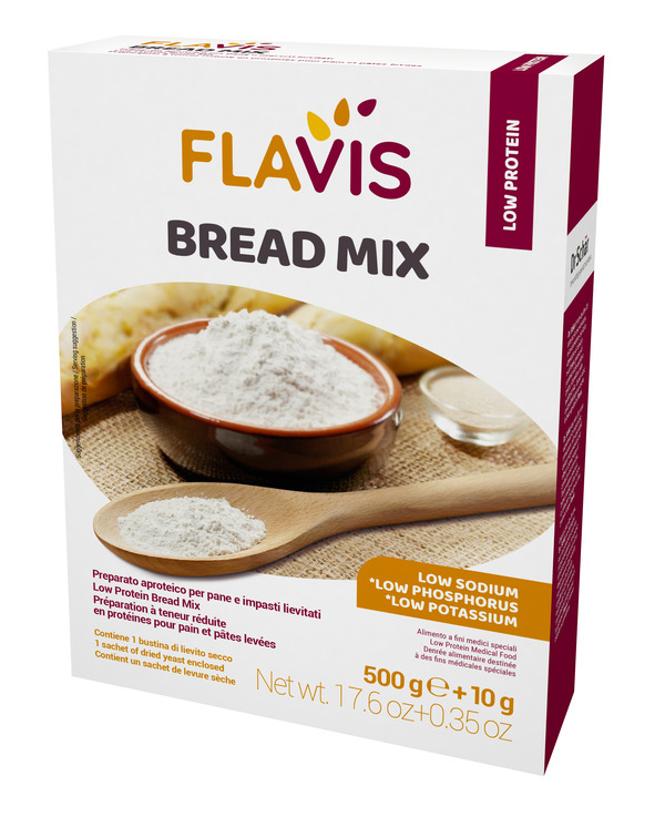 FLAVIS BREAD MIX PREPARATO PER PANE E IMPASTI LIEVITATI APROTEICI 500 G - doctorpill.it