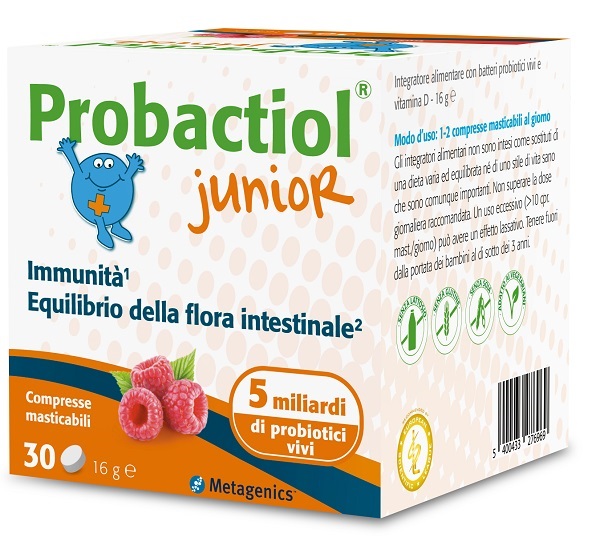 PROBACTIOL JUNIOR 30 COMPRESSE MASTICABILI NEW - doctorpill.it
