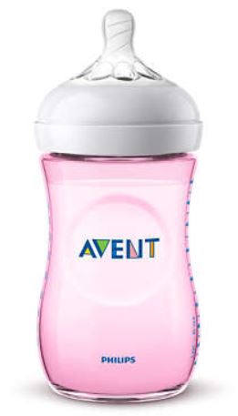 AVENT BIBERON NATURAL PP 260ML ROSA SINGLE PACK - doctorpill.it