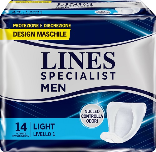 PANNOLONI LINES SPECIALIST MEN LIVELLO 1 14 PEZZI - doctorpill.it