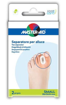 SEPARATORE DITA IN GEL MASTER-AID FOOTCARE PER ALLUCE SMALL 2 PEZZI D1 - doctorpill.it