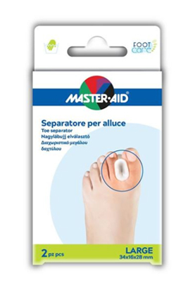 SEPARATORE DITA IN GEL MASTER-AID FOOTCARE PER ALLUCE LARGE 2 PEZZI D2 - doctorpill.it