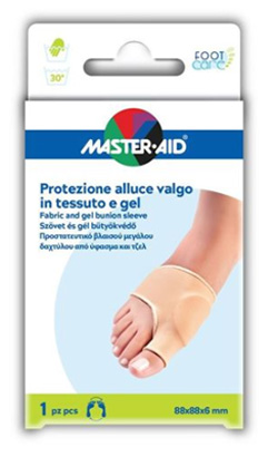 PROTEZIONE IN GEL E TESSUTO MASTER-AID FOOTCARE PER ALLUCE VALGO 1 PEZZO D5 - doctorpill.it