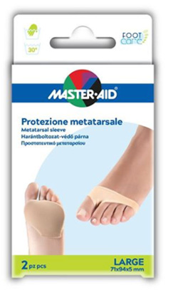PROTEZIONE IN GEL E TESSUTO MASTER-AID FOOTCARE PER METATARSO LARGE 2 PEZZI G3 - doctorpill.it