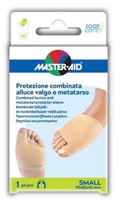 PROTEZIONE MASTER-AID FOOTCARE PER ALLUCE VALGO E METATARSO SMALL 1 PEZZO D7 - doctorpill.it