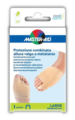 PROTEZIONE MASTER-AID FOOTCARE PER ALLUCE VALGO E METATARSO LARGE 1 PEZZO D8 - doctorpill.it