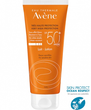 EAU THERMALE AVENE SOLARE LATTE SPF50+ 100 ML NUOVA FORMULA - doctorpill.it