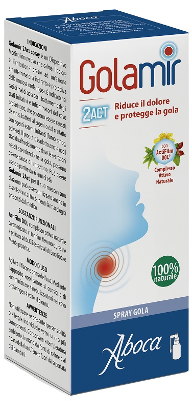 GOLAMIR 2ACT SPRAY 30 ML NO ALCOOL ADULTI E BAMBINI DA UN ANNO DI ETA' - doctorpill.it