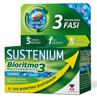 SUSTENIUM BIORITMO3 UOMO ADULTO 30 COMPRESSE - doctorpill.it