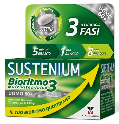 SUSTENIUM BIORITMO3 UOMO 60+ 30 COMPRESSE - doctorpill.it