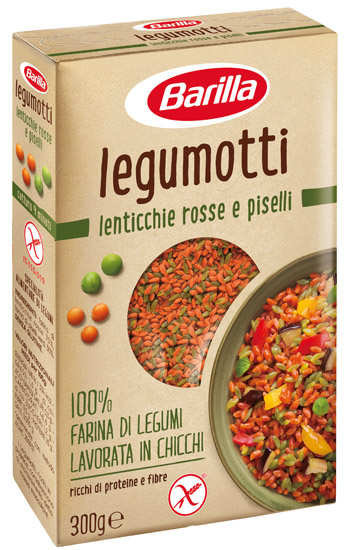 BARILLA LEGUMOTTI ALLE LENTICCHIE ROSSE E PISELLI 300 G - doctorpill.it