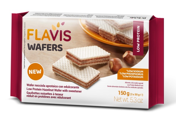 FLAVIS WAFERS NOCCIOLA APROTEICO 3 PORZIONI DA 50 G - doctorpill.it