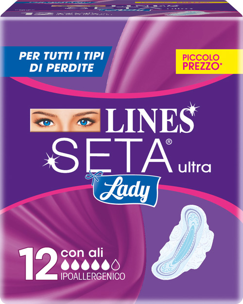 LINES SETA ULTRA LADY CON ALI 12 PEZZI - doctorpill.it