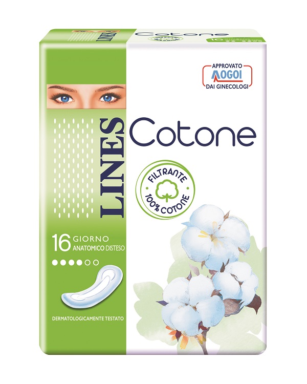 LINES COTONE NON ULTRA ANATOMICI DISTESI 16 PEZZI - doctorpill.it