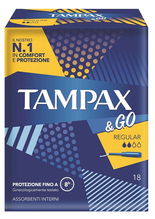 TAMPAX &GO REGULAR 18 PEZZI - doctorpill.it