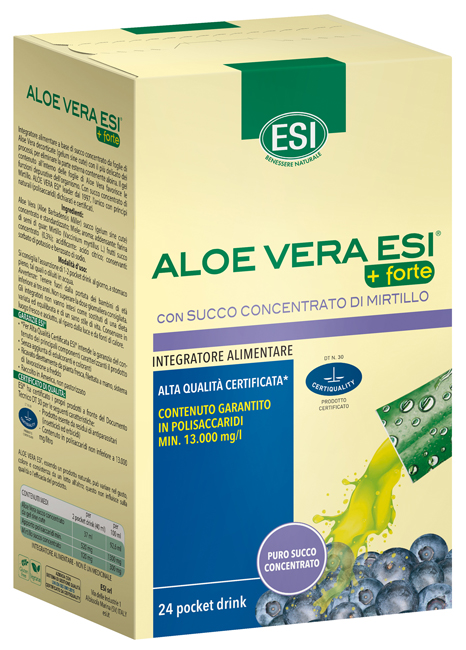ESI ALOE VERA SUCCO + FORTE MIRTILLO 24 POCKET DRINK - doctorpill.it
