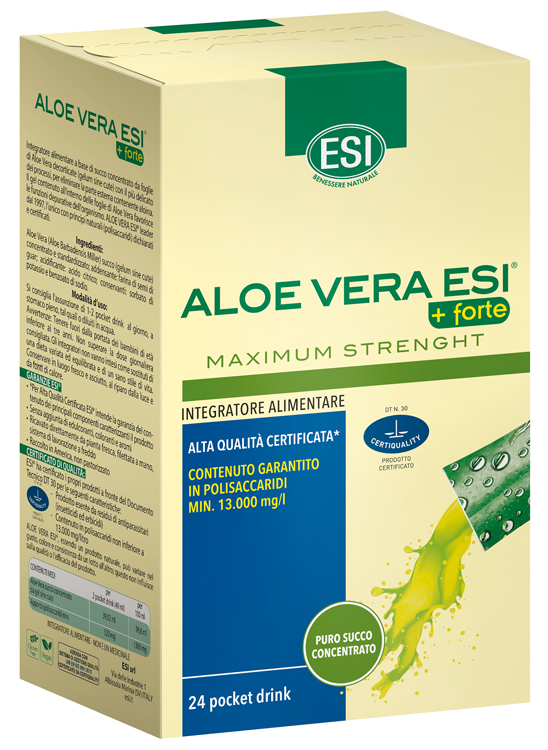 ESI ALOE VERA SUCCO + FORTE 24 POCKET DRINK - doctorpill.it