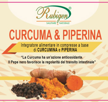 CURCUMA & PIPERINA RUBIGEN 120 COMPRESSE DA 500 MG - doctorpill.it