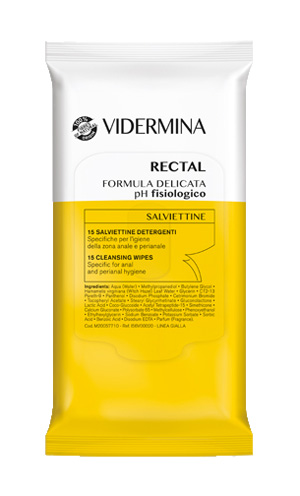 VIDERMINA RECTAL SALVIETTINE 15 PEZZI - doctorpill.it