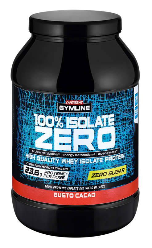 GYMLINE 100% WHEY ISO ZERO CACAO 900 G - doctorpill.it