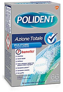 POLIDENT AZIONE TOTALE 66 COMPRESSE PULITORE PER PROTESI QUOTIDIANO - doctorpill.it