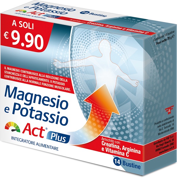 MAGNESIO E POTASSIO ACT PLUS 14 BUSTINE - doctorpill.it