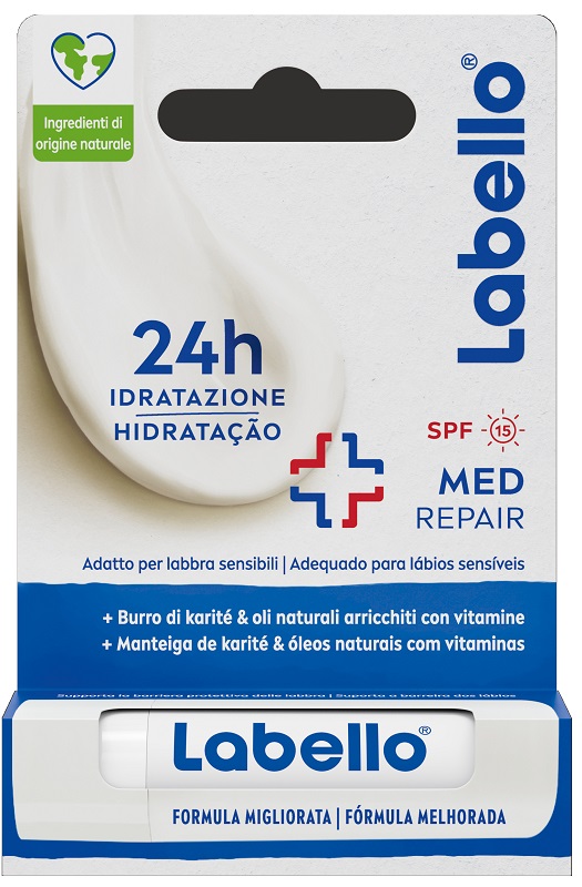 LABELLO MED REPAIR SPF15 24H IDRATAZIONE FONDENTE SULLE LABBRA 5,5 ML - doctorpill.it