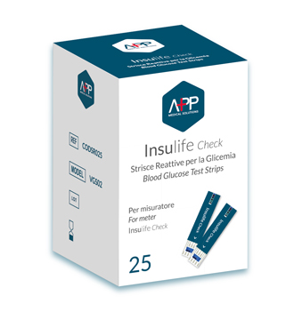 STRISCIA REATTIVA PER GLICEMIA INSULIFE CHECK 25 PEZZI - doctorpill.it