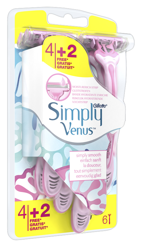GILLETTE VENUS SIMPL3 4 PEZZI + 2 G - doctorpill.it