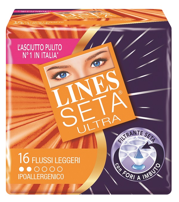 ASSORBENTE LINES SETA ULTRA LEGGERO 16 PEZZI - doctorpill.it