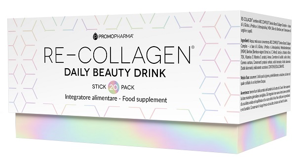 RE-COLLAGEN DAILY BEAUTY DRINK 20 STICK PACK X 12 ML - doctorpill.it