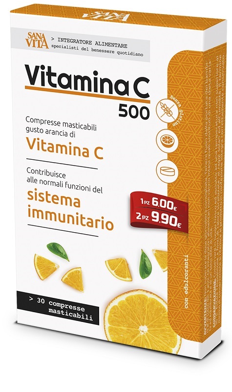 SANAVITA VITAMINA C MASTICABILE 30 COMPRESSE - doctorpill.it