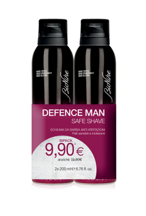 DEFENCE MAN BIPACK SCHIUMA BARBA 2 X 200 ML - doctorpill.it
