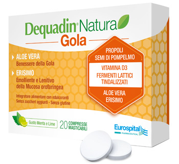 DEQUADIN NATURA GOLA 20 COMPRESSE - doctorpill.it