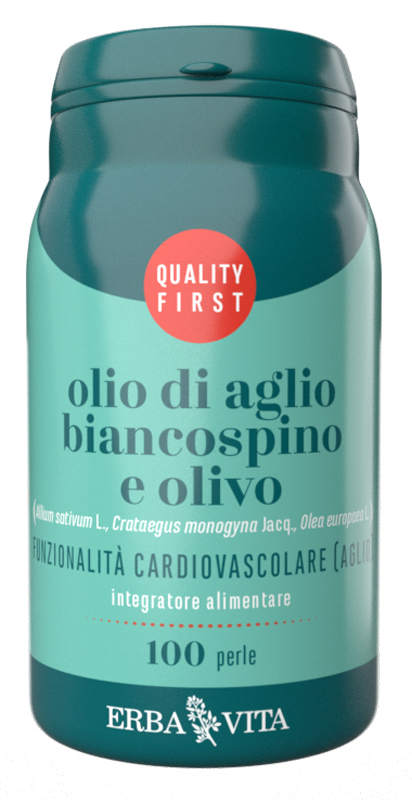 OLIO DI AGLIO BIANCOSPINO E OLIVO 100 PERLE - doctorpill.it