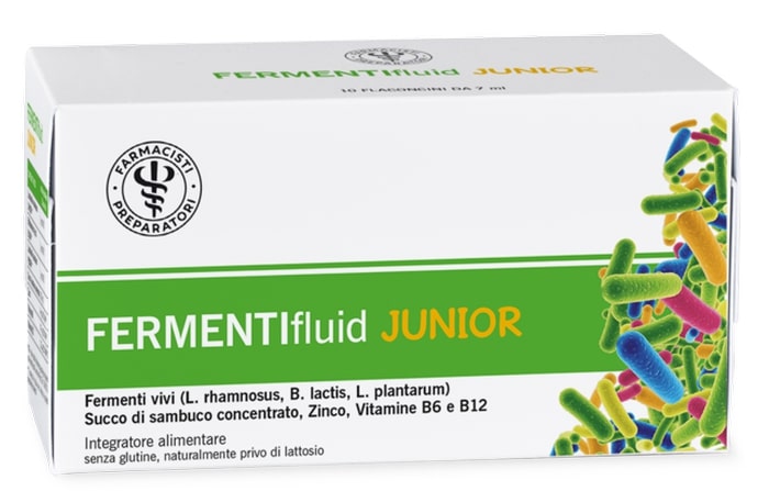LFP FERMENTIFLUID JUNIOR 10 FLACONCINI X 7 ML - doctorpill.it