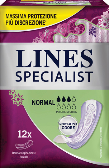 LINES SPECIALIST PANNOLONE NORMAL FARMA 12 PEZZI - doctorpill.it